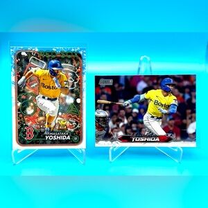 Masataka Yoshida Lot! Topps Holiday All-Star Rookie + Topps Stadium Club Insert!